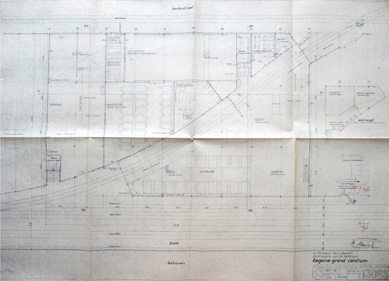 Ontwerp begane grond, 1946