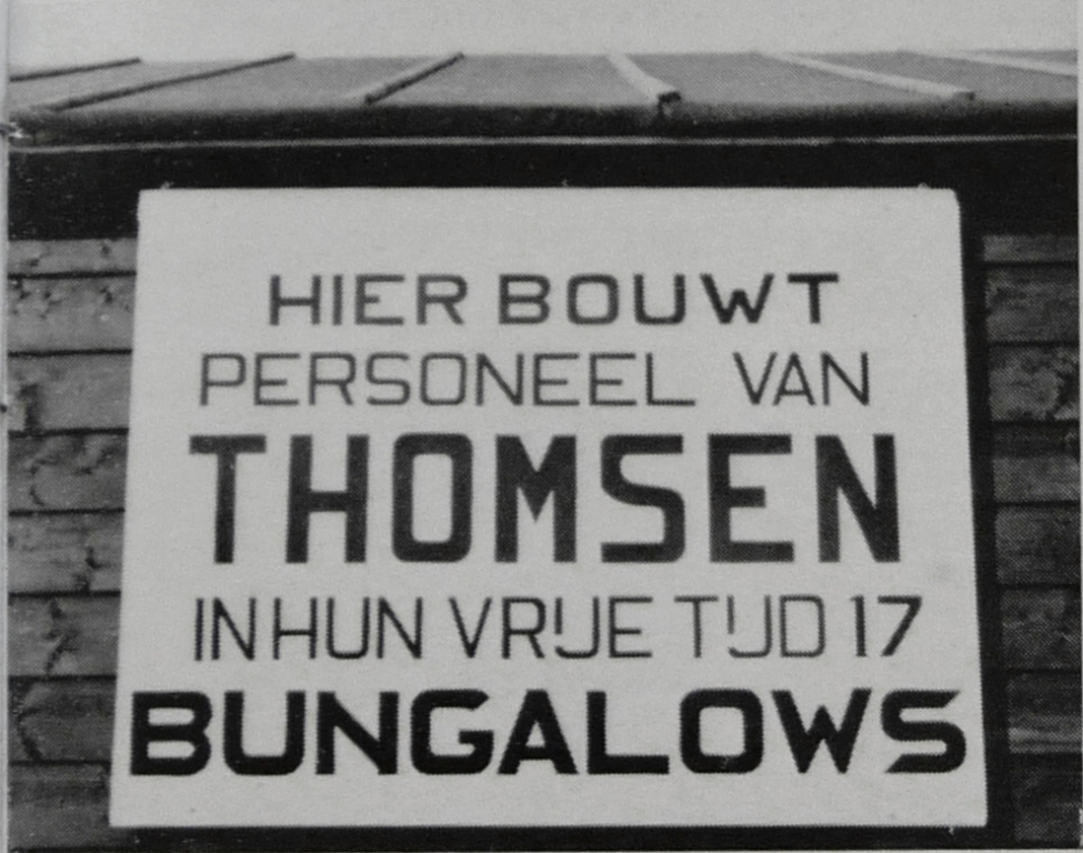 Bouw bungalowpark Rijsoord, ca. 1958