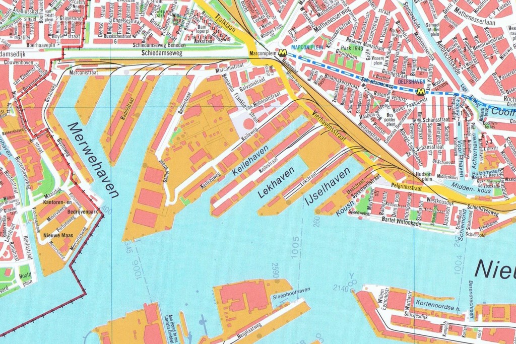 Kaart Vierhavengebied eo, 1993