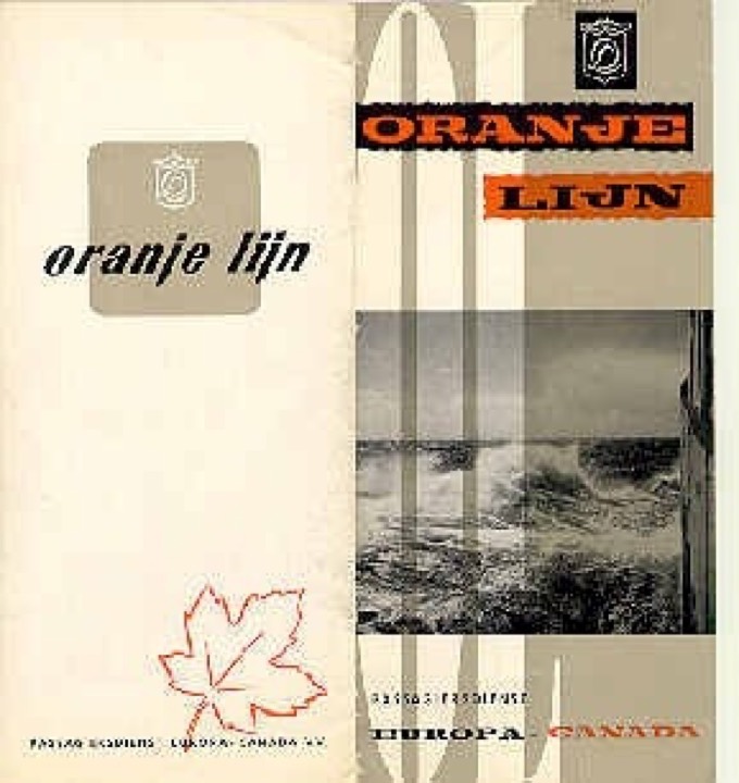 Brochure Oranje Lijn, ca. 1960
