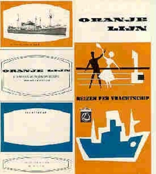 Brochure Oranje Lijn, ca. 1965