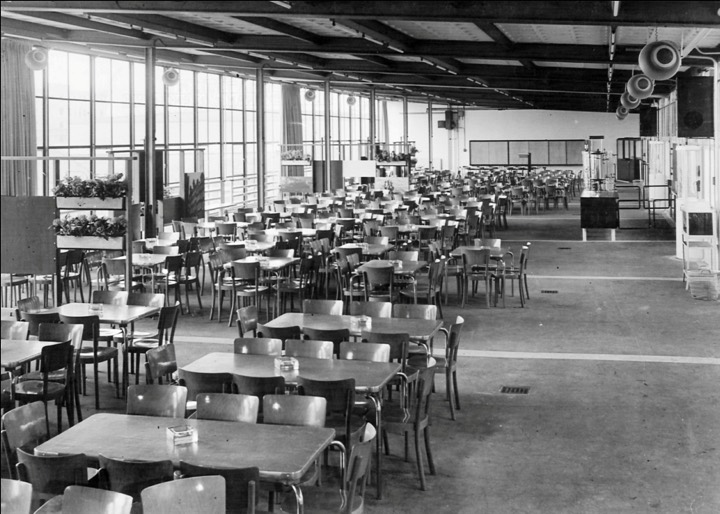 Kantine voor ca. 500 medewerkers, 1949